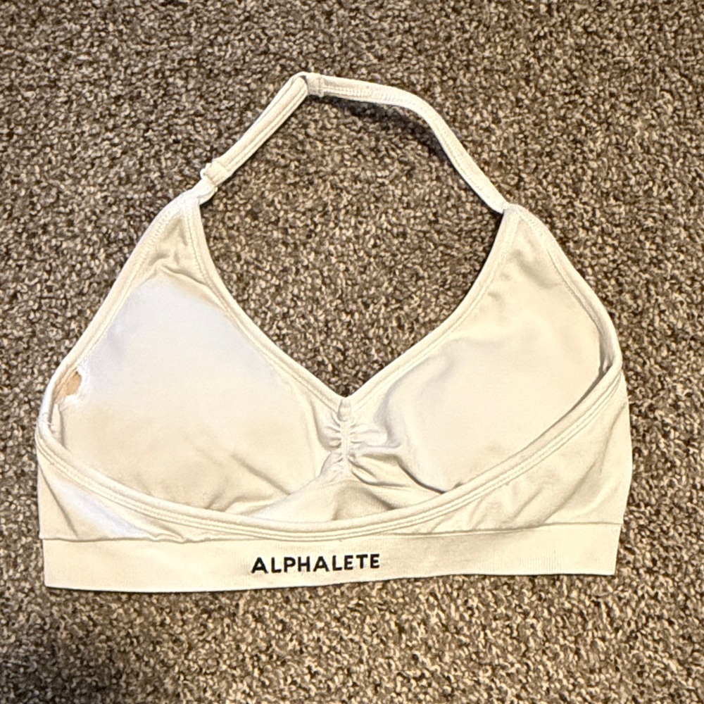 Alphalete White Sports Bra